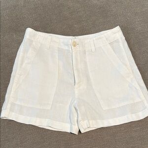 VELVET White Linen Shorts. Size 6. With tags